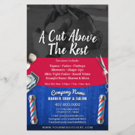 Barber Shop & Salon Individuell anpassbare Couponv Flyer