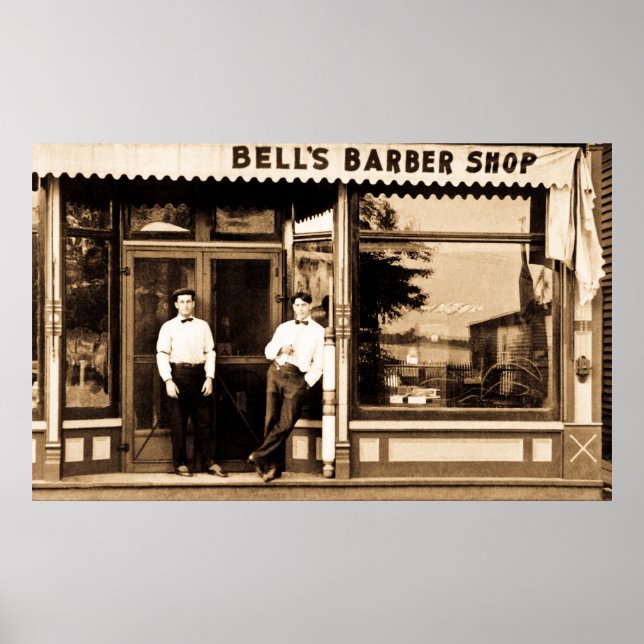 Barber Shop Vintag Retro Americana Poster (Vorne)