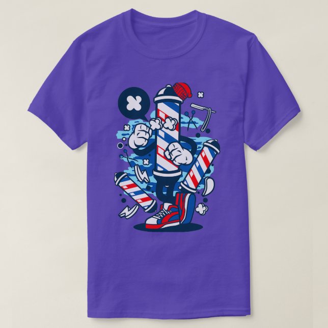 Barber Sign T-Shirt (Design vorne)