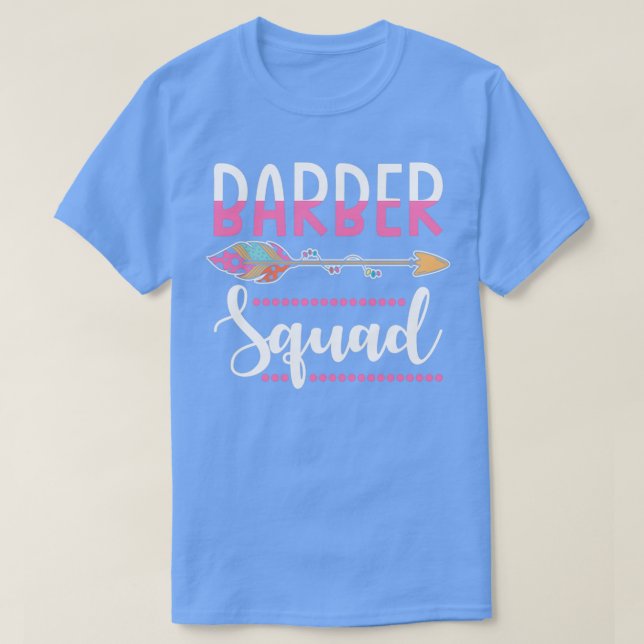 Barber Squad Hairdresser Women Group T-Shirt (Design vorne)