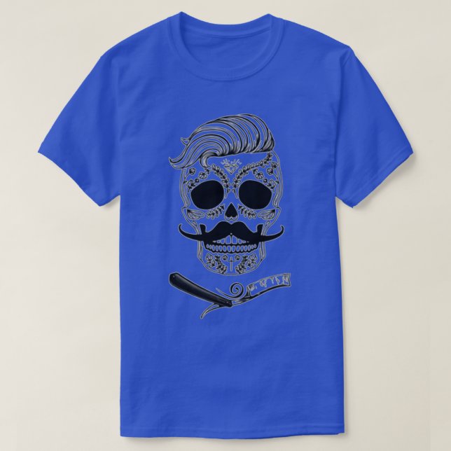 Barber Sugar Skull T-Shirt (Design vorne)