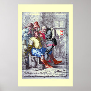 "BARBER SURGEON~MEDIEVAL~ DENTISTRESS" POSTER