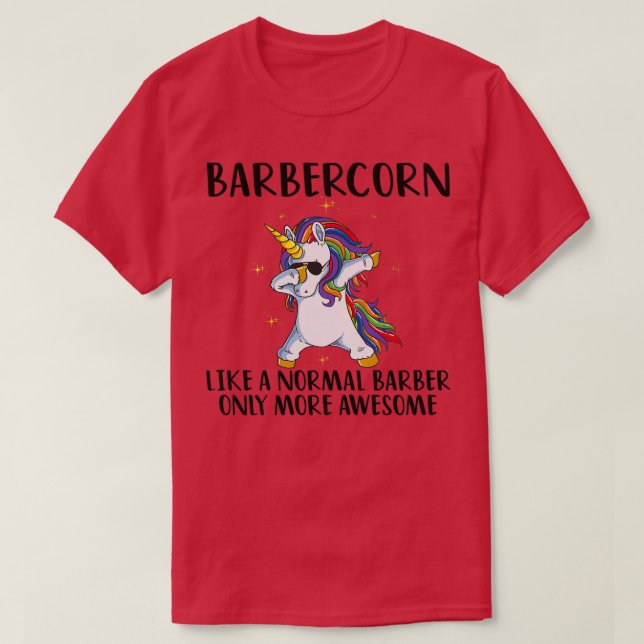 Barber Unicorn 3 T-Shirt (Design vorne)