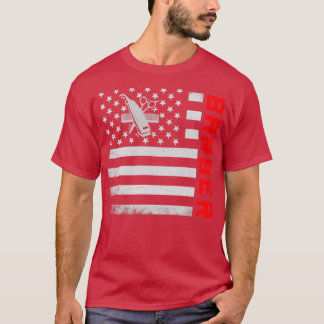 Barber-US-Flaggenmaske T-Shirt