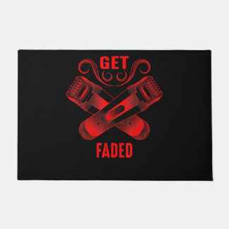 Barber | Verblasste Coole Barberer-Friseur-Fade Fußmatte