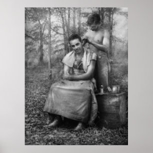 Barber - Zweiter Weltkrieg - GI Haircut Poster