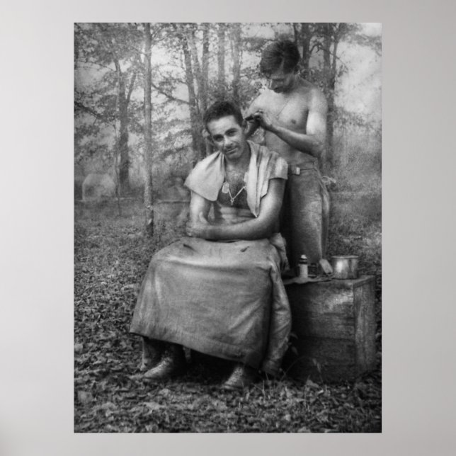 Barber - Zweiter Weltkrieg - GI Haircut Poster (Vorne)