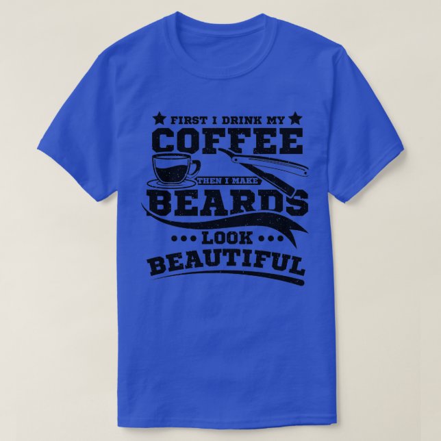 Barberbart-Kaffee T-Shirt (Design vorne)