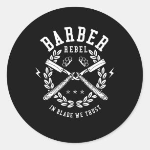 Barberer-Rebell Runder Aufkleber