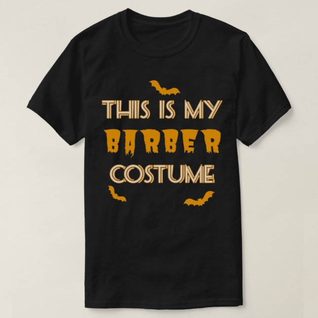 Barberkostüm Halloween T-Shirt (Design vorne)
