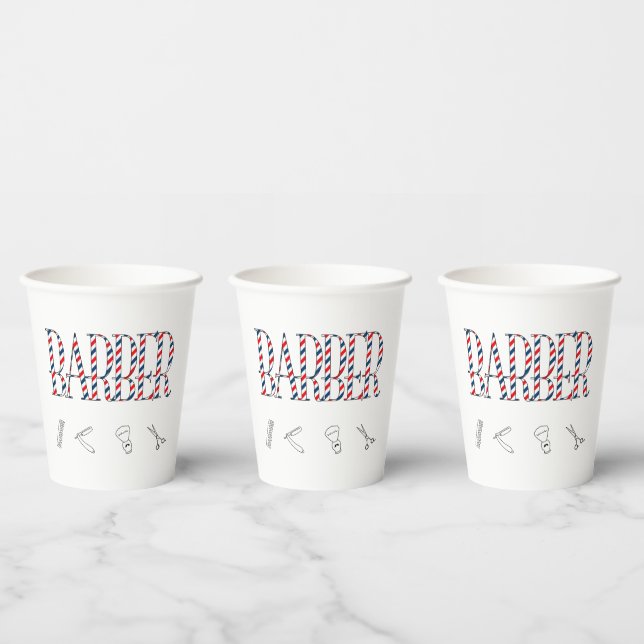 Barberporzellanplatte Pappbecher (Multi)