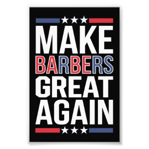 Barbers für Trump 2024 wieder zu großen Barrieren  Fotodruck