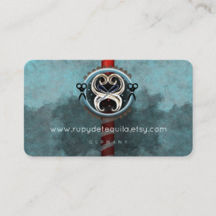 Barbersche Stange Salon Hair Scheren Visitenkarte