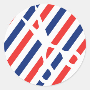 Barberschere Runder Aufkleber