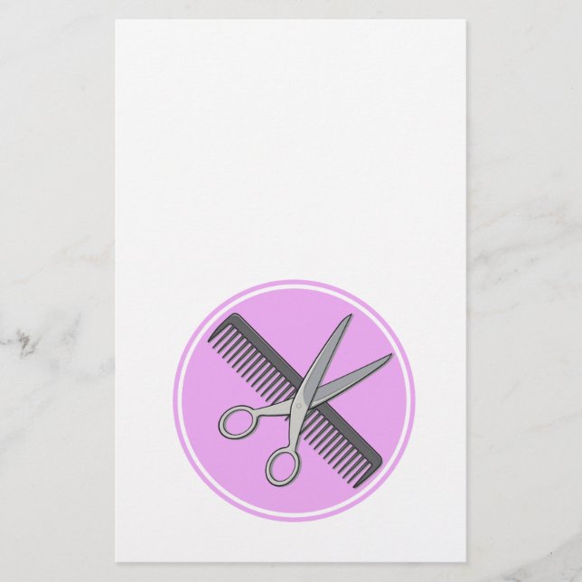 Barberschere und Kamm Flyer (Vorne)