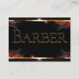 Barberschwarz, Grau, Gold-Visitenkarte Visitenkarte