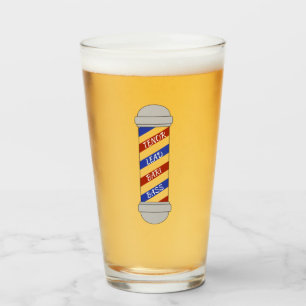 Barbershop Barber Pole Parts Cup Glas
