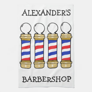 Barbershop Barber Polen Bar Handtuch personalisier