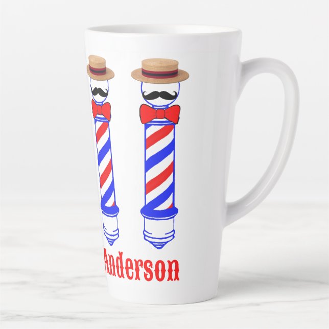 Barbershop Barberpole Singers Personalisieren Milchtasse (Rechts)