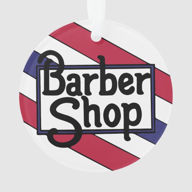 Barbershop Bold Ornament (Rückseite)