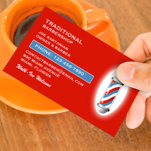 Barbershop Business Card Visitenkarte