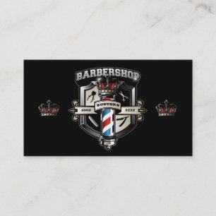 Barbershop Classic Business Card Personalisieren Visitenkarte