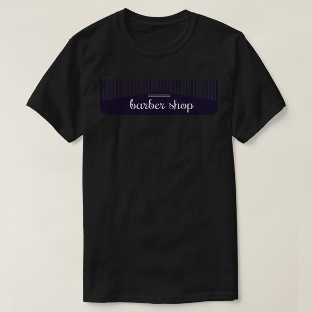 Barbershop Comb T-Shirt (Design vorne)
