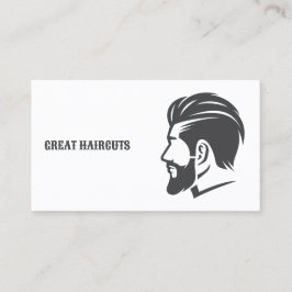 Barbershop Custom QR Barber Visitenkarte
