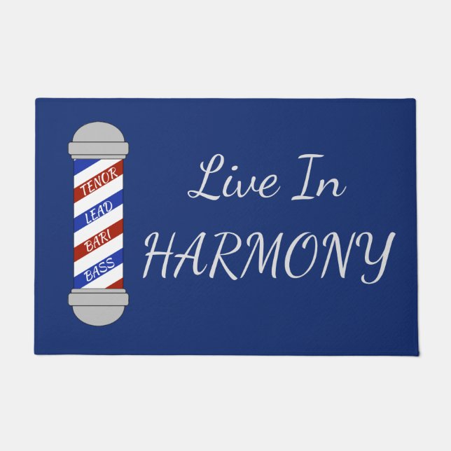 Barbershop Harmony Door Mat Fußmatte (Vorderseite)