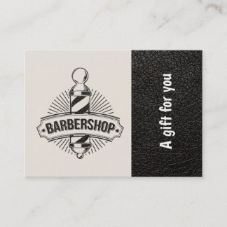 Barbershop Leder Look Geschenk Zertifikat