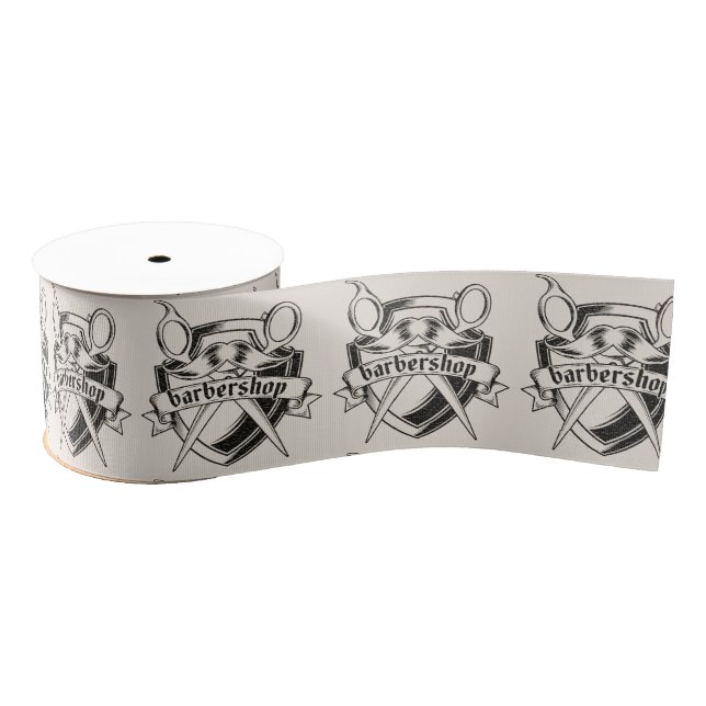 Barbershop Leder Look Ripsband (Spule)