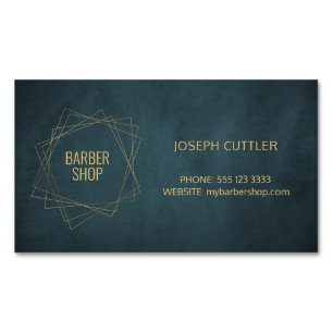 Barbershop Luxus Vintage Marinemagnet Magnetische Visitenkarte
