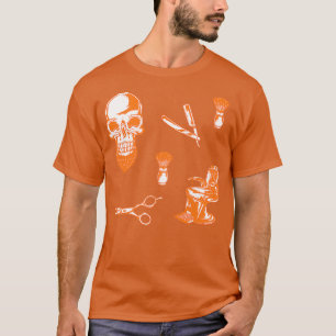 Barbershop-Paket Orangenmuster T-Shirt