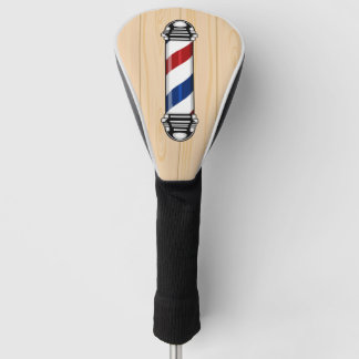 Barbershop-Pol-Licht Holzstruktur Golf Headcover