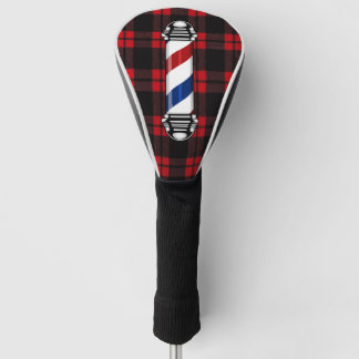 Barbershop-Pol Red Black Tartan Golf Headcover
