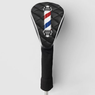 Barbershop-Pol-Schwarz-Diamantstich-Golf Golf Headcover