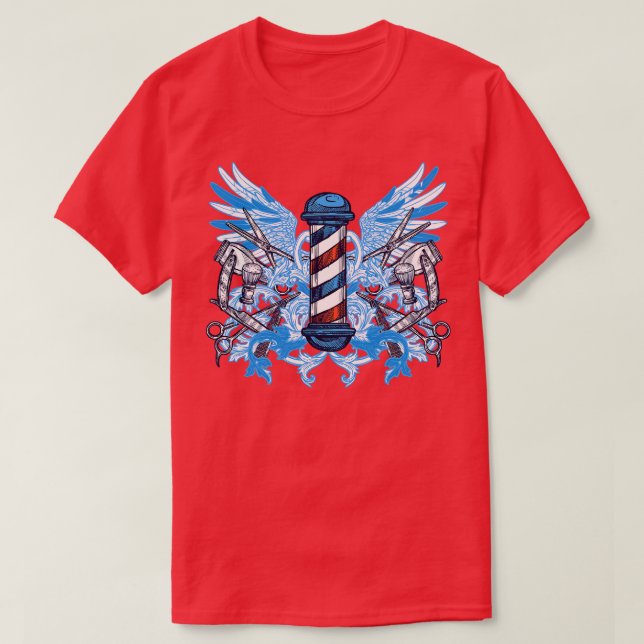 Barbershop Pole T-Shirt (Design vorne)