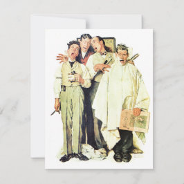 Barbershop Quartett 1936 Norman Rockwell Feiertagskarte