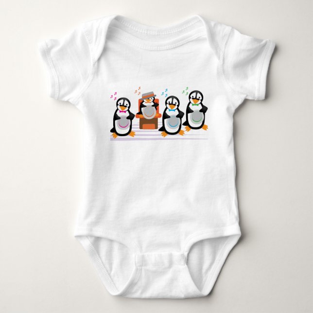 Barbershop Quartett Baby Strampler (Vorderseite)