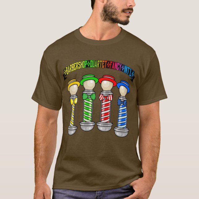 Barbershop Quartett Extravagant Int. T-Shirt (Vorderseite)