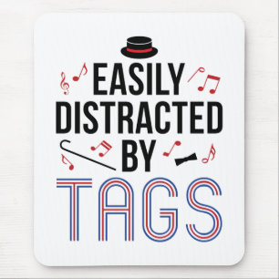 Barbershop Quartett leicht durch Tags abgelenkt Mousepad
