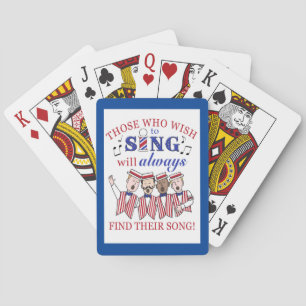 Barbershop Quartett Spielkarten