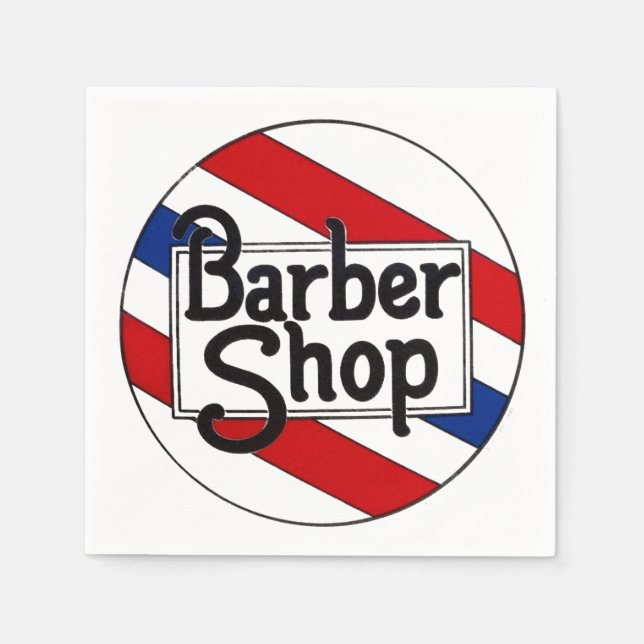 Barbershop Serviette (Vorderseite)