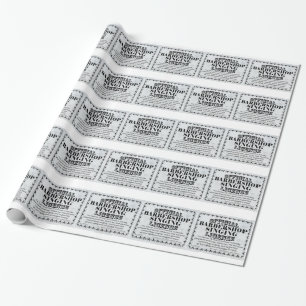 Barbershop Singlizenz Geschenkpapier