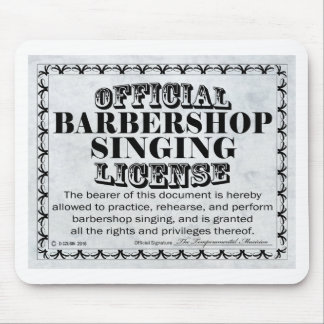 Barbershop Singlizenz Mousepad