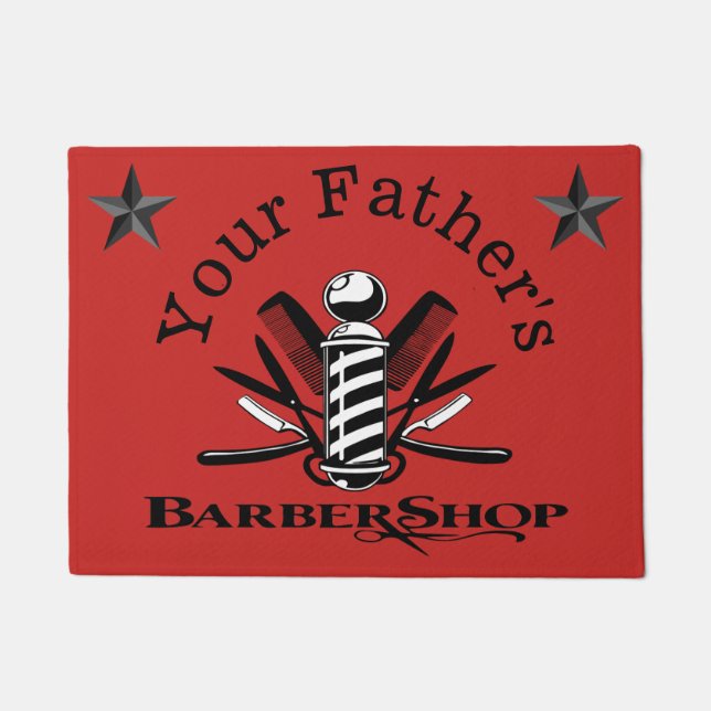 Barbershop-Sterne deines Vaters Fußmatte (Vorderseite)