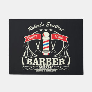 Barbershop Stylist Barber Eingang Gray Door Mat Fußmatte