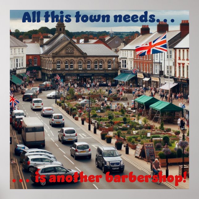 Barbershop Town Poster (Vorne)