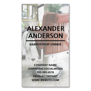 Barbershop-Vorsitzender Magnetische Visitenkarte
