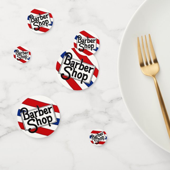 Barbershops Sign Confetti Konfetti (Gruppe)
